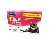 Johnsons 4Fleas Tablets for Cats and Kittens, 6 Treatment Pack, 14D083