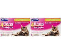 Johnsons 4Fleas Tablets for Cats and Kittens, 6 Treatment Pack, 14D083 (Pack of 2)