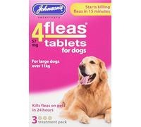 Johnson's 4 Flea Tablets for Large Dogs 11kg & Over 3 Pack