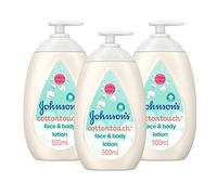 JOHNSON'S Baby Cottontouch Face & Body Lotion Multipack - Ultra-Light Moisture for Newborns - Blended with Real Cotton - pH Balanced for Sensitive Skin - 3 x 500ml