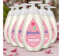 Johnson's Baby Lotion 6 x 500ml - Nourishing & Hypoallergenic Baby Body Lotion with Coconut Oil for 24-Hour Moisture Protection (Total 3000ml)