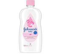 Johnson's Baby Oil 500 ml (Pack of 1) CLINICALLY PROVEN MILDNESS® | Locks in Skins Natural Moisture and Protects from Dryness, Developed for Newborn & Delicate Skin, Ideal for Baby Massage