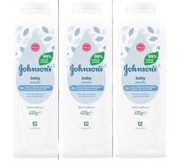 Johnson's Baby Powder 3 Pack 400g Each Hypoallergenic Baby Talc