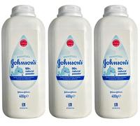Johnson's Baby Powder 3 x 400g / 99% Natural Powder Keeps Skin Soft & Dry