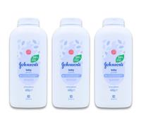 Johnson's Baby Powder 400g | Talc-Free | Hypoallergenic | Gentle & Soothing X 3