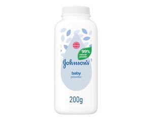 Johnson's Baby Powder Natural Cornstarch 200g (Pack of 6)