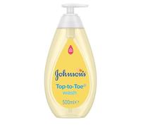 Johnson's Baby Top to Toe Wash (1 x 500 ml), Gentle & Mild Head to Toe Wash for Newborn Care, Newborn Essentials No More Tears, Suitable for Babies First Bath, Kids and Adults