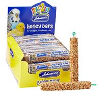 Johnsons Bulk Box Treat 2 Eat Budgie/Parakeet Honey Bars 1x40