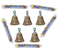 JOHNSONS CANARY HONEY BAR & SEED BELLS MIXED VARIETY BIRD TREATS 5 OF EACH PACK