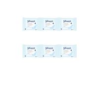 Johnson's Face Care Makeup Be Gone Moisturising Wipes, 25 Wipes (Pack of 6)