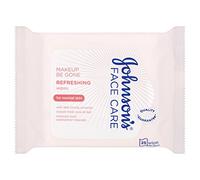 Johnson's Face Care Makeup Be Gone Refreshing Wipes, Pack of 1 x 25