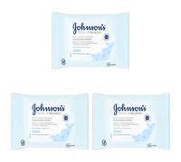 Johnson's Face Care Makeup Moisturising Wipes, Pack of 75 Wipes