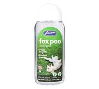 Johnsons Fox Poo Shampoo 400ml - Eliminates Odours & Stains, Vegan, Paraben Free, For All Dog Breeds