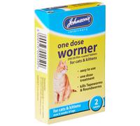Johnson's One Dose Wormer for Cats and Kittens, 2-Piece