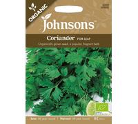 Johnsons Organic Coriander For Leaf Seeds