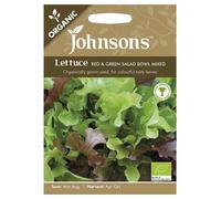 Johnsons Organic Lettuce Red & Green Salad Bowl Seeds