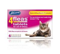 Johnsons Pet Essentials 4Fleas Tablets for Cats and Kittens [E95819] [Neoteric Edition]