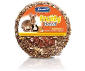 Johnsons Pet Things Jvp Rabbit & Guinea Pig Fruity Bowl 180g (Pack of 8)