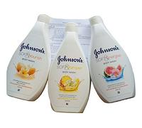 Johnson's Soft Body Wash 400ml Bottles 3 Great Flavours Pamper, Nourish & Energise with Exclusive Beauty Tips Sheet from Kingdom Supplies