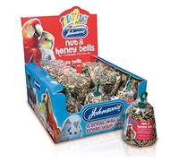 Johnsons Bulk Box Treat 2 Eat Nut & Honey Bells For Cockatiels 1x15