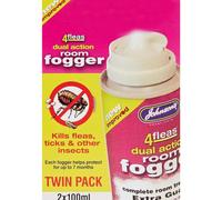 Johnsons Vet 4 Fleas Room Fogger Spray Twin Pack 100 ml 2 count Pack of 1