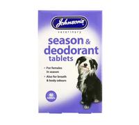 Johnson's Vet Bitch & Deodorant Tablets (Pack of 40) - Reduces Oestrus Odour, Supports Breath & Body Freshness