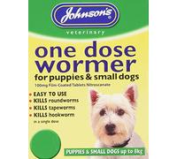 Johnsons One Dose Wormer for Puppies & Small Dogs - 4 Tablets