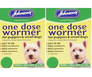Johnson's Vet Easy One Dose Wormer, Size 1 (Pack of 2)