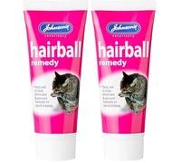 Johnsons Vet Hairball Remedy Malt-Flavoured Paste for Cats and Kittens, 50g Tube (Pack of 2)