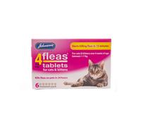 Johnsons Veterinary 4Fleas Cats And Kittens 6 Treatment Pack - Pack Of 6