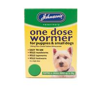 Johnsons Veterinary Dog Easy Dose Wormer - Size 1 Small Breeds 3 Tablets - Pack Of 6