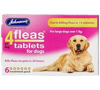 Johnsons Veterinary Products 4Fleas Dog Tablets, Large, 57 mg, 6 Tablets