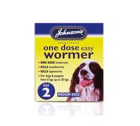 Johnson's Veterinary Worming Treatment for Dogs - Medium Breed Tablets (500mg) - Pack of 2