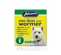 Johnson's Veterinary Worming Treatment for Dogs - Small Breed Tablets (100mg) - Pack of 3