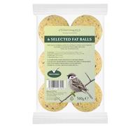 Johnston & Jeff 6 pack Selected Fat Balls Wild Bird Food Wildlife