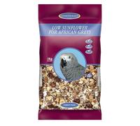 Johnston & Jeff Low Sunflower Bird Seed 2kg - African Grey & Mixed Parrot Food - Nutritious Aviary Blend