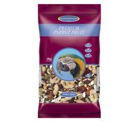 Johnston & Jeff Premium Fruit Parrot Seed 2kg - Mixed Aviary Blend, 22 Ingredients, Fruits, Nuts & Veg