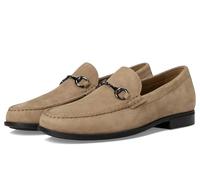 Johnston & Murphy Harrison Bit Loafers, Leather Moccasins for Men, Comfortable Men’s Dress Shoes, Taupe Suede, 8 UK