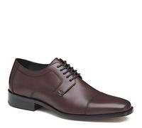 Johnston & Murphy Men’s Novick Cap Toe Shoe - Men’s Dress Shoes, Leather Shoes, Dress Shoes for Men, Cushioned Footbed, Formal Shoes for Men, Business Casual Shoes, Burgundy, 10.5 Wide