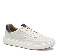 Johnston & Murphy Men's Anders Perfed U-Throat Sneaker, White, 12 UK