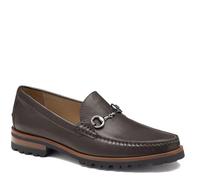 Johnston & Murphy Men's Baldwin Lug Bit Loafer, Dark Brown Sheepskin, 10.5 UK