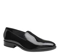 Johnston & Murphy Mens Black Cushioned Gavney Round Toe Slip On Leather Dress Shoes UK Size 9