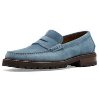 Johnston & Murphy Mens Collier Penny Loafers, Denim Suede, 10.5