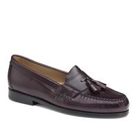 Johnston & Murphy Men's Hayes Tassel Loafer Dress Casual Shoe, Burgundy Polished Full Grain, 12