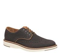 Johnston & Murphy Men's Upton Knit Wingtip Shoe, Brown Heathered Knit, 9.5