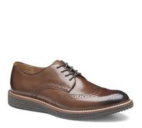 Johnston & Murphy Mens Upton Wingtip, Tan Full Grain, 13