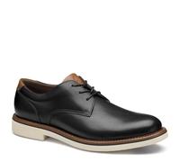 Johnston & Murphy Tyson Plain Toe, Black Full Grain, 9.5