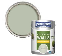 Johnstone’s - Exterior Smooth Masonry Paint - Natural Sage - Up to 15 Years Protection - Weather & Dirt Resistant - 60m² Coverage Per Tin