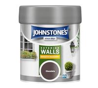 Johnstone’s - Exterior Smooth Masonry Paint - Tester Pot - Chocolate - Up to 15 Years Protection - Weather & Dirt Resistant - 12m2 Coverage Per Litre - Dry in 1-2 Hours - 225 ml