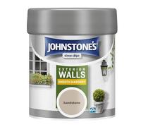 Johnstone’s - Exterior Smooth Masonry Paint - Tester Pot - Sandstone - Up to 15 Years Protection - Weather & Dirt Resistant - 12m2 Coverage Per Litre - Dry in 1-2 Hours - 225 ml